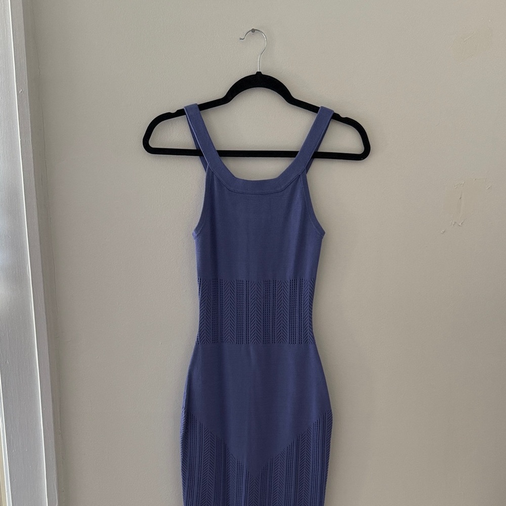 Fluer du Mar - Elegant Blue Sleeveless Coverup Dress